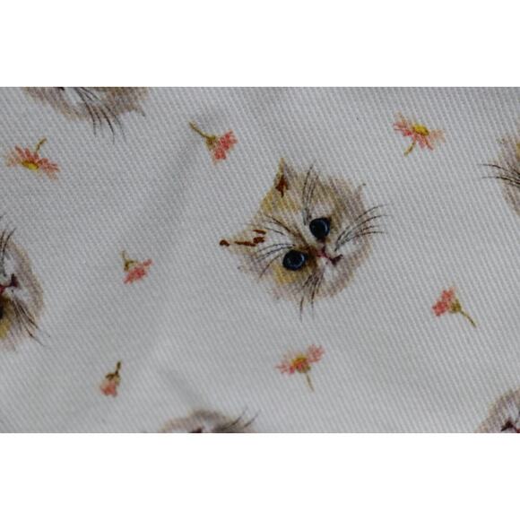 PAUL & JOE SISTER Cat Print Denim Shift Dress Pockets Sz 36 US 4/6 Free People - Picture 11 of 16